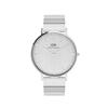 DANIEL WELLINGTON Hodinky quartzový strojek 40MM bílý ciferník pánské hodinky řetízek piano pásek DW00100775