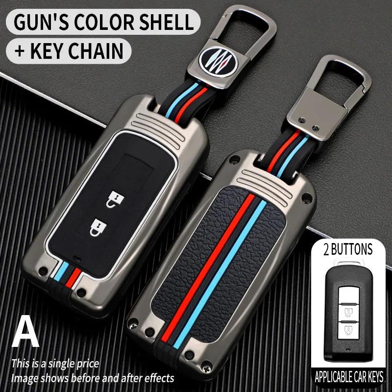 

Interior Mouldings Car Remote Key Case Cover Shell For Mitsubishi Outlander ASX Pajero LANCER Sport Eclipse Cross Protective Fob серый