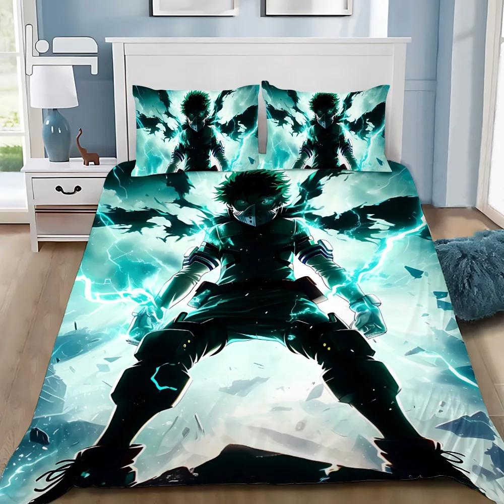 Duvet Cover Pillowcase Bedding Set My Hero Academia Adult Boy Girl Bedroom Decoration Children Gift Single Double Large Size