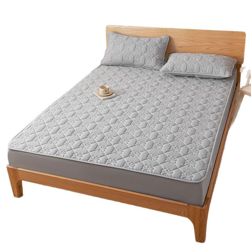 Wodoodporny Pikowany Ochraniacz na Materac Klasy A - Łóżko Podwójne, Oddychająca i Odporna na Wilgoć Narzuta