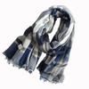 Japanese  Design Plaid Silk Elegant Scarf Soft Modal Long Scarves Air Conditioning Thin Neck Scarf For Women