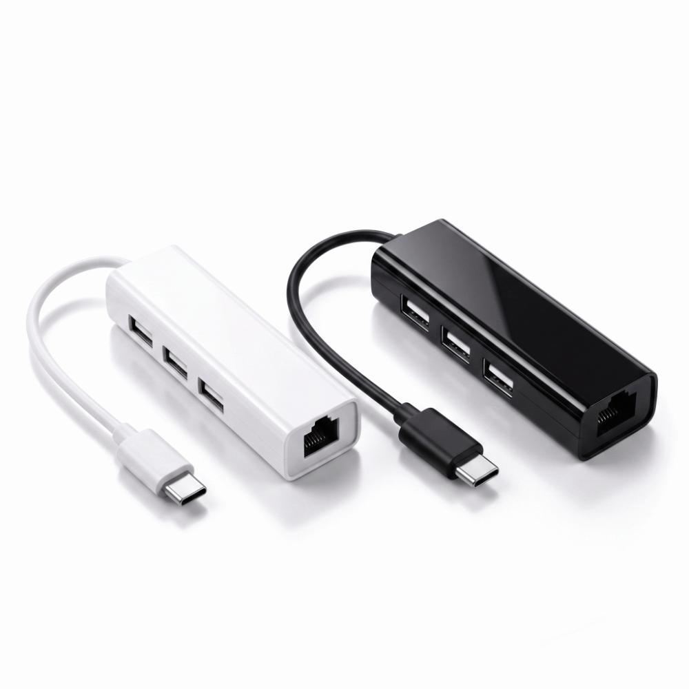 USB 2.0 USB Ethernet Adapter High-Speed USB Hub High-Speed USB Type C Ethernet Adapter for PC
