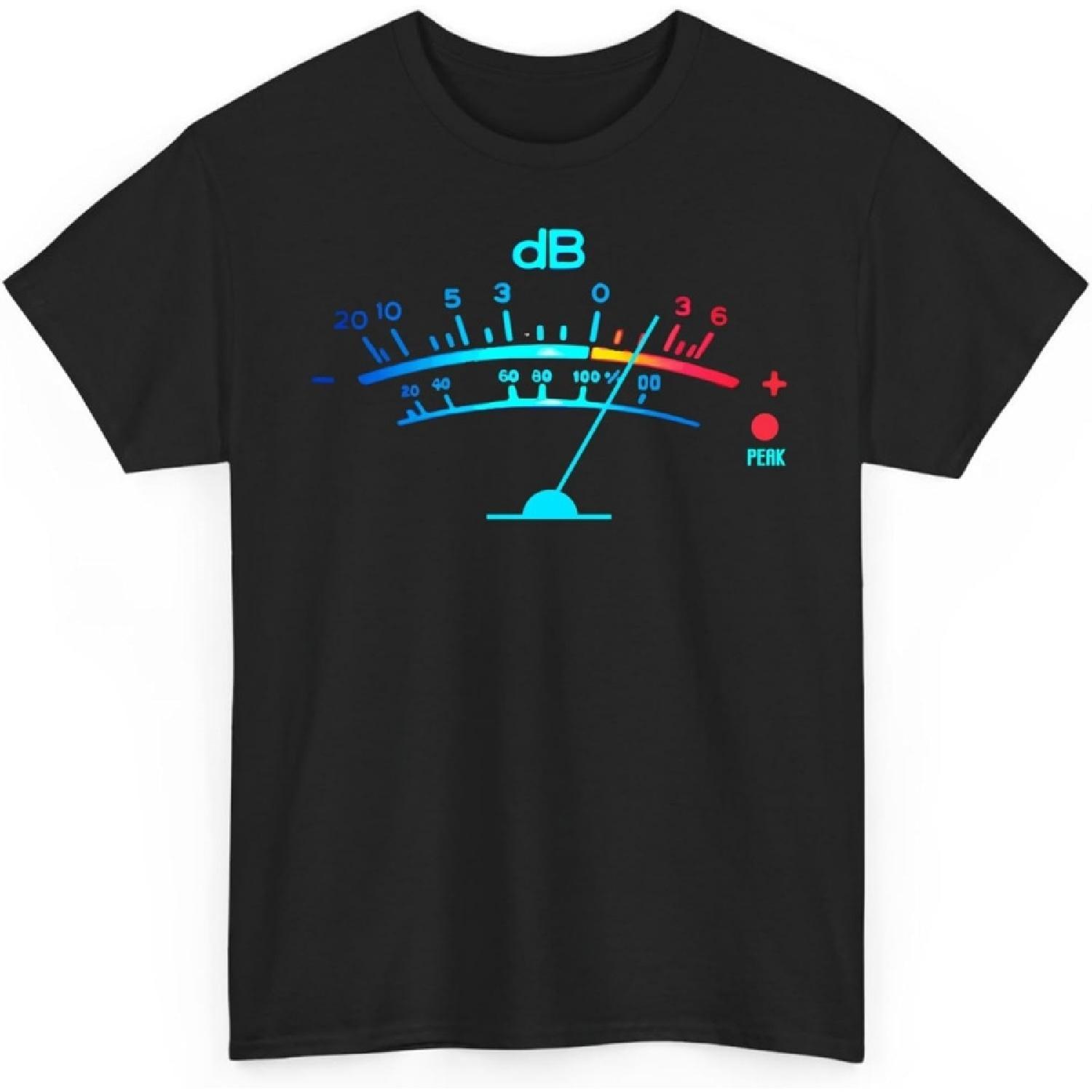 

Volume Vu Meter Vintage Audio Engineer Recording Unisex Shirt Gift for Men Women XXXXXL чорний