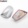 Rearview Mirror Cover Trim For Toyota Vios Yaris Sedan 2013 2014 2015 Chrome Car Exterior Door Side Wing Mirrors Cap Accessories