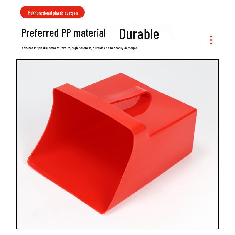 Multi-Purpose Plastic Handheld Dustpan, Scraper, Winnowing Basket, and Shovel with Handle