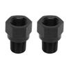 2Pcs 1 8in NPT Male to M10 X 1.0 Female Aluminum Alloy Oil Pressure Gauge Take Off Adapter for Vehicle