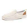 Linen shoes men's 2025 new summer breathable casual one-pedal lazy shoes thin street men's trendy shoes