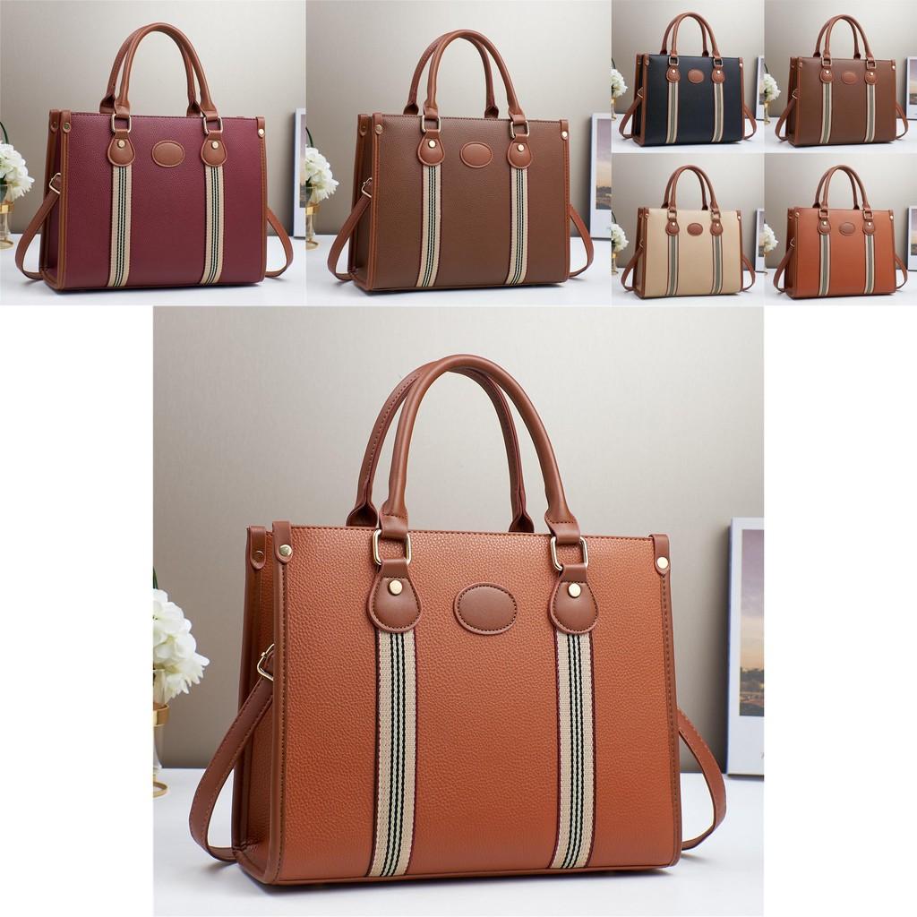 Contemporary Large Pu Tote Bag With Stylish Color Combinations For Everyday Fashion