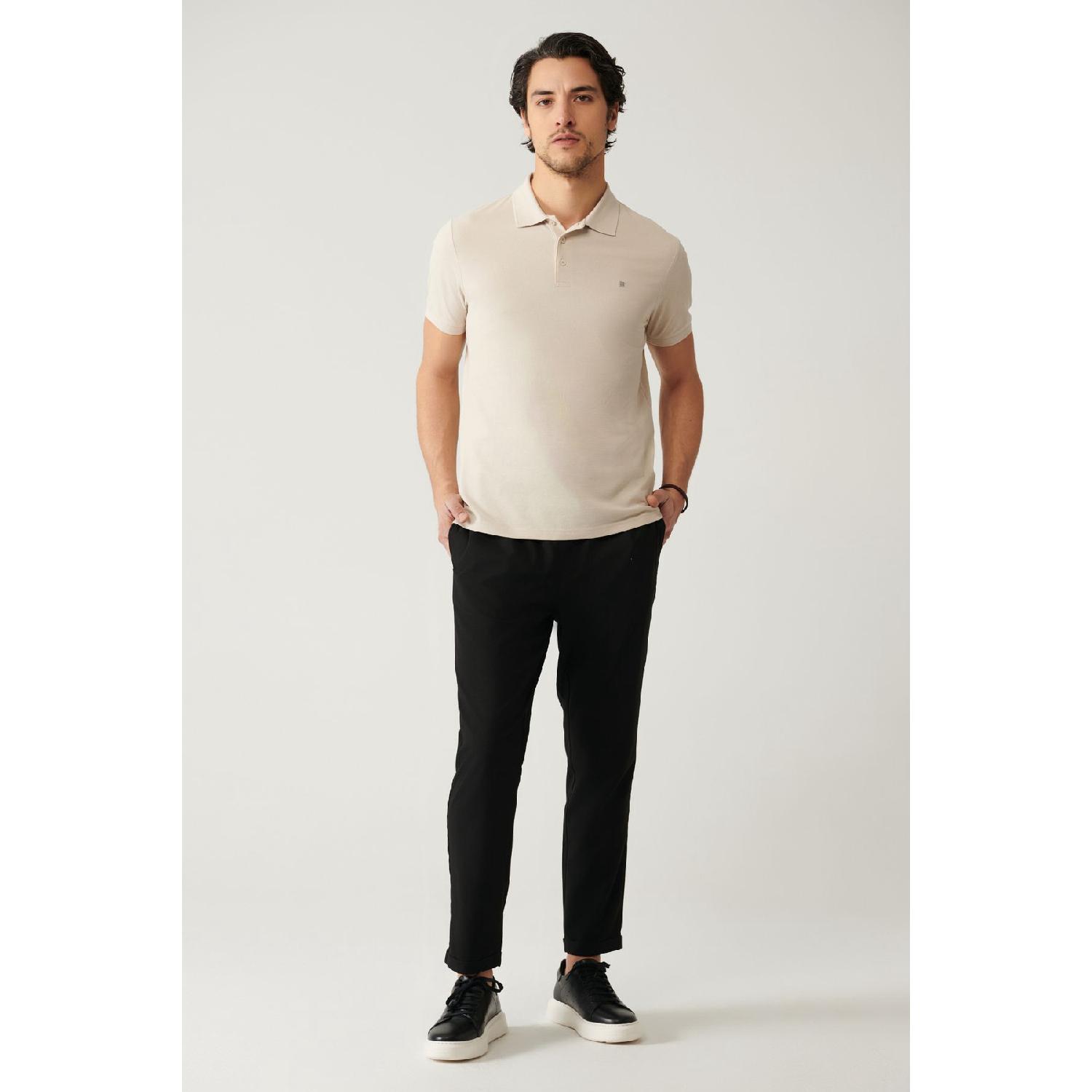 

Men s Black Side Pocket Elastic Waist Lace Up Relaxed Fit Comfortable Cut Jogger Pants E003000 XS чорний