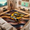 Tappeto in Velluto di Cristallo con Stampa Calcio Hull City, Comodo Assorbente d'Acqua Antiscivolo Tappeto per Pavimento Interno