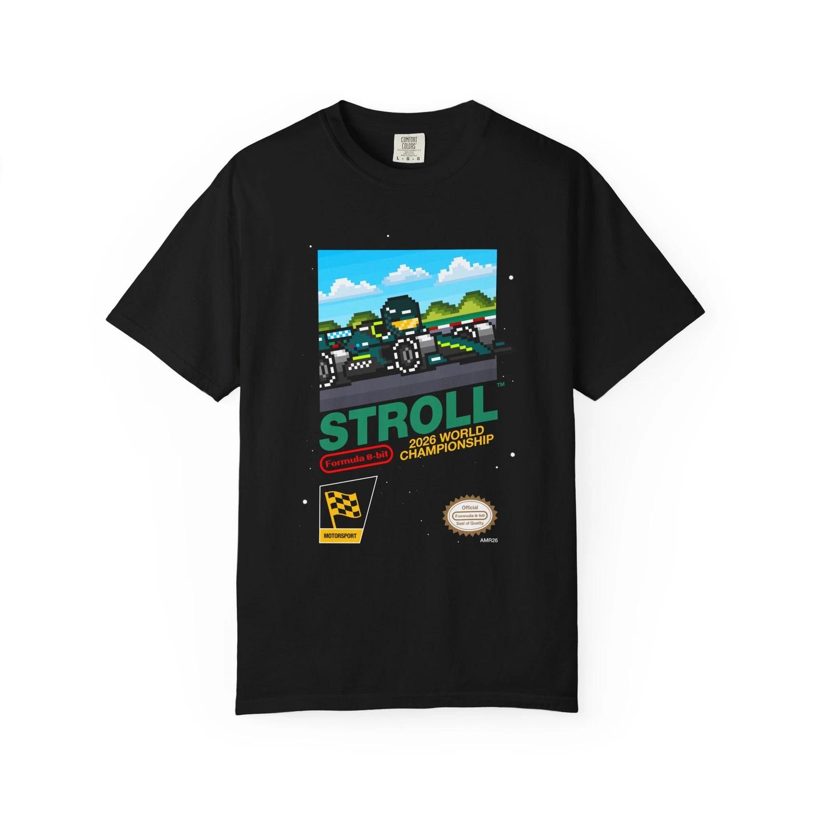 Stroll 8-bit Game Adult Heavyweight 100% Cotton T-shirt 4XL