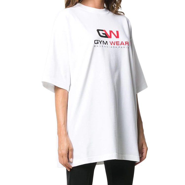 Balenciaga Gym Wear T Shirt 'White' 620941TIVD59000