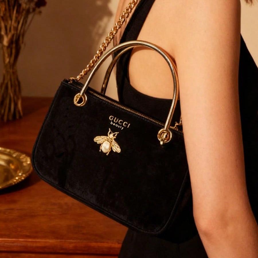 Gucci Luxusní kabelky pro ženy, psaníčko pro ženy s elegantním designem, prostorný úložný prostor na kosmetiku a nezbytnosti, ideální na galavečery a večerní akce