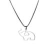 Prémiový perlový náhrdelník s přívěskem pro miminko slona z titanové oceli Šperky z nerezové oceli Prémiové jednoduché příslušenství