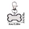 Personalized Custom Name Dog Tag Bone Shape Laser Engraving Text Pets Tag Anti-lost Pendant Number Customized Text Dog Tags