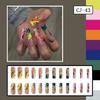 Puntas de Uñas Stiletto Pegamento para Uñas Postizas Palillo para Uñas Uñas Adhesivas Uñas a Presión Uña Artificial Falsa para Regalos de Mujeres y Niñas