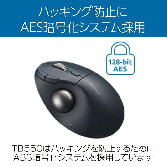 Kensington Pro Fit Ergo TB550 Wireless Trackball, K72196JP, Gray