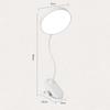 1PC 360° Rotating Flexible Hose LED Desk Lamp USB Clip-on Lamp 3 Dimming Modes Touch Stepless Dimming LED Desk Lamp
