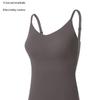 Seamless Ice Silk Camisole Bra with Fixed Push-Up Cups for Spring/Summer – Women's Base Layer for Inner and Outer Wear