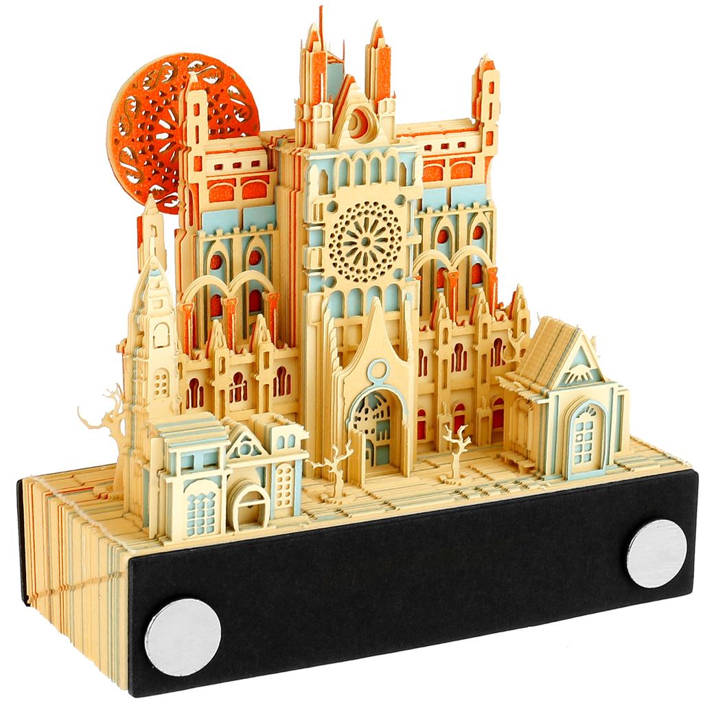 Nový blokový kalendář 3D Poznámkový blok Blok DIY Vynikající Poznámkový blok Roztomilý poznámkový papír 3D Umělecký Poznámkový blok Dekorativní dárek k Valentýnu