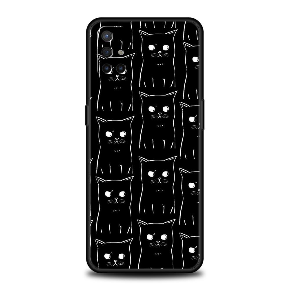 Phone Case For OnePlus 12 11 10 9 Pro 9T 12R 10R 9R 9RT 10T 8T 8 7 6T 7T Nord 2T CE 2 5G N200 N10 N100 Cover Cat Cartoon Cute