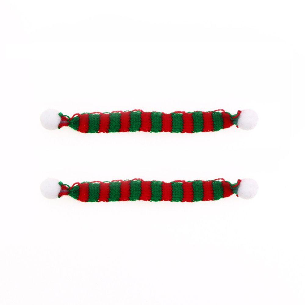 Neck Scarf Christmas Doll Scarf Soft Mini Xmas Dolls Hat Cute 1:12 Doll Clothes Photographic Prop