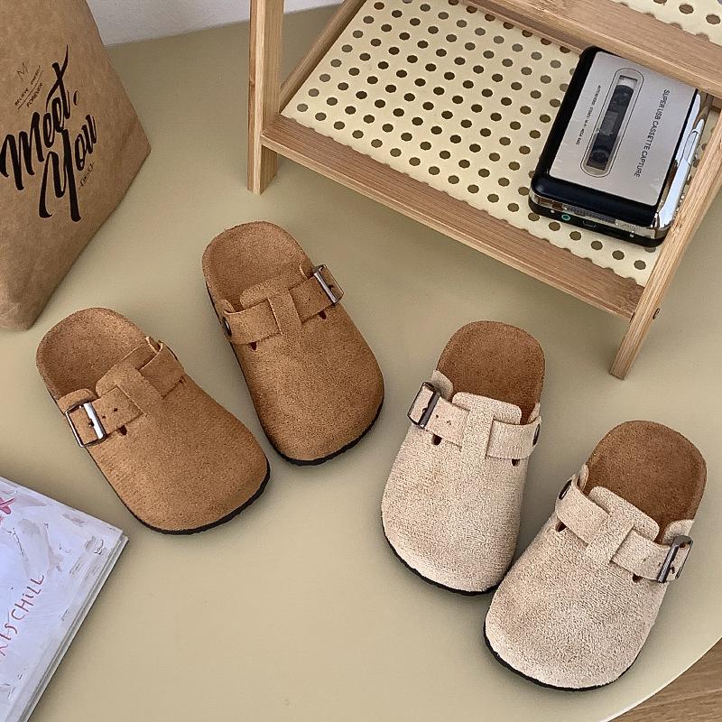 Kinderen Retro Kurken Sandalen: Comfortabele, Antislip, Gesloten Zomerschoenen voor Jongens & Meisjes