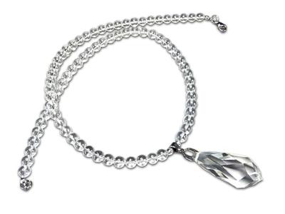 [Ishimachi] Good Fortune, Purification, Natural Stone, Rock Crystal Pendant Top Included, Original Necklace, Power Stone