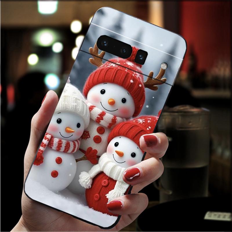 

Phone Case For Google Pixel 10 Pro XL 9 Pro XL 9A 8 7 6 Pro Pixel 8A 7A 6A Pixel 8 7 6 5 Snowman Christmas Google Pixel 5