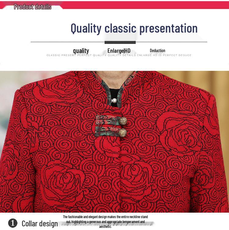 Spring and Autumn Jacket Set for Mature Women (Ages 60-80) – Grandma Style