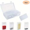 Aufbewahrungsbox aus Kunststoff DIY Diamantmalerei Perlen Charms Schmuckzubehör Organizerbox Transparent Rechteckig Perlenorganizer
