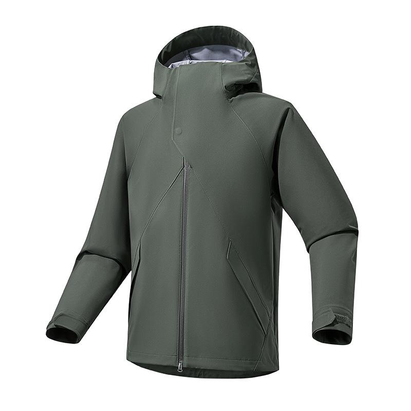 Mountain Shell Lightweight Jacket Women's Windproof, Waterproof and Oil-proof Outdoor DuPont Three-proof Magnetic Hiking Suit Men