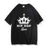 Hip Hop Queen Crown T Shirt For Women Rap Music Lover 90s Vintage Y2K Streetwear Crew Neck Short Sleeve Summer Casual Top