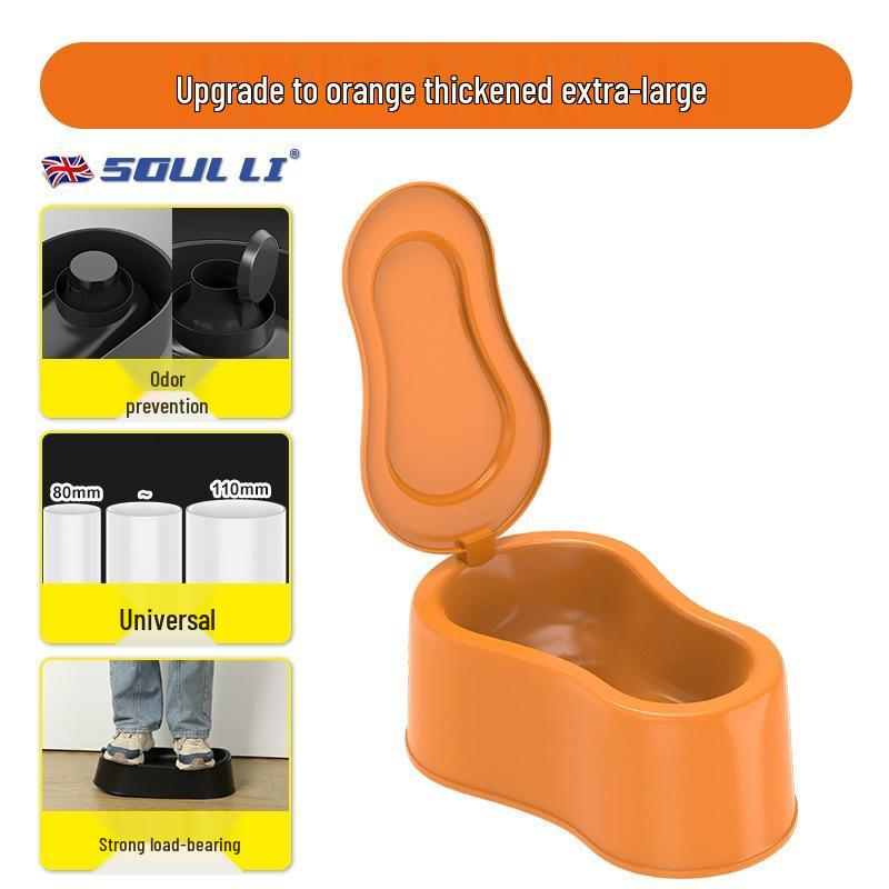 Jednorázový jednoduchý záchod: Přenosné klekátko pro renovaci nebo staveniště s plastovým sedátkem a umyvadlem.