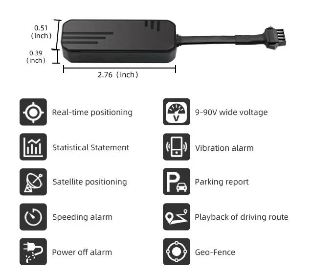 Mini GPS Tracker for Car, Motorcycle, and Bike with 4G LTE Network