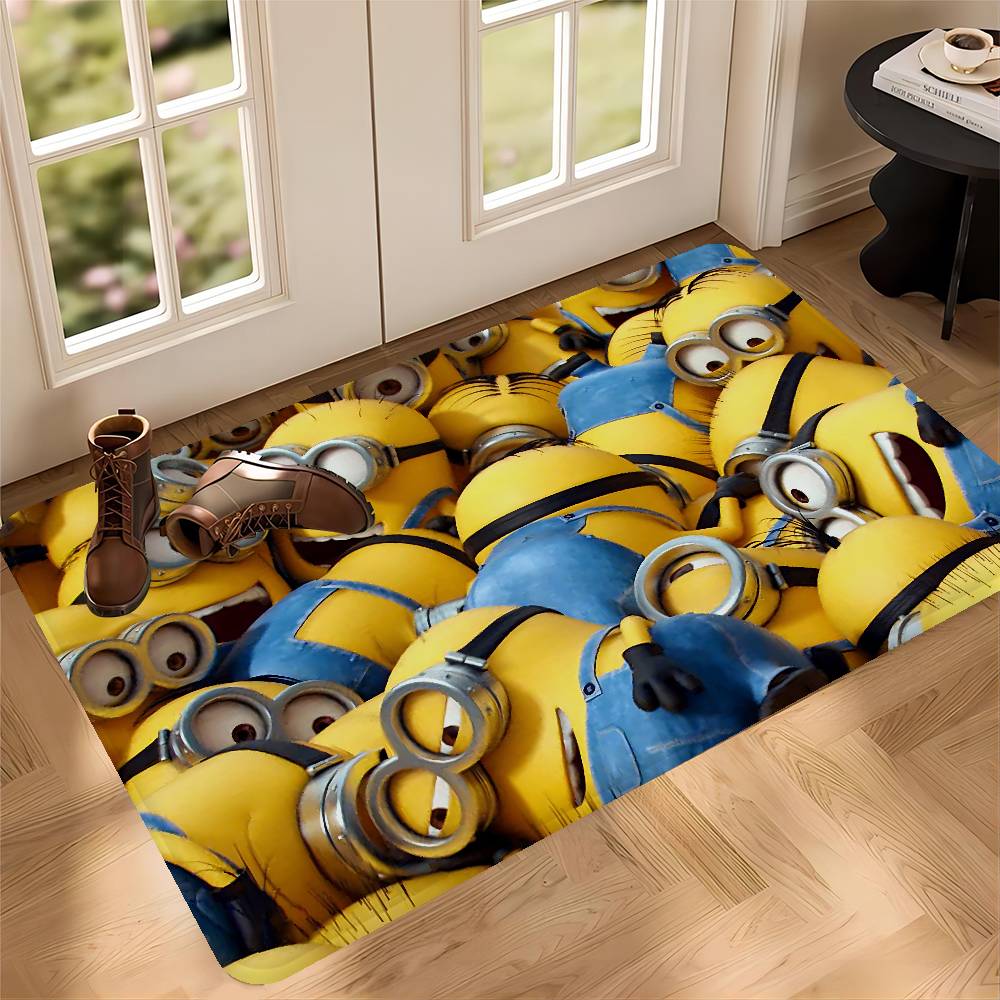 Cute Banana Cartoon-M-Minions Entrance Door Mat Washable Non-Slip Living Room Sofa Chairs Area Mat Kitchen Welcome Doormat