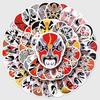 60 Chinese Peking Opera Face Painting Stickers for Diary, Suitcase, Fridge, Luggage & Car - Waterproof Design