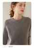 2024 Autumn/Winter Women's Cashmere Round Neck Saddle Shoulder Sweater - Versatile, Thick, Loose Knit Base Layer, Relaxed Fit.