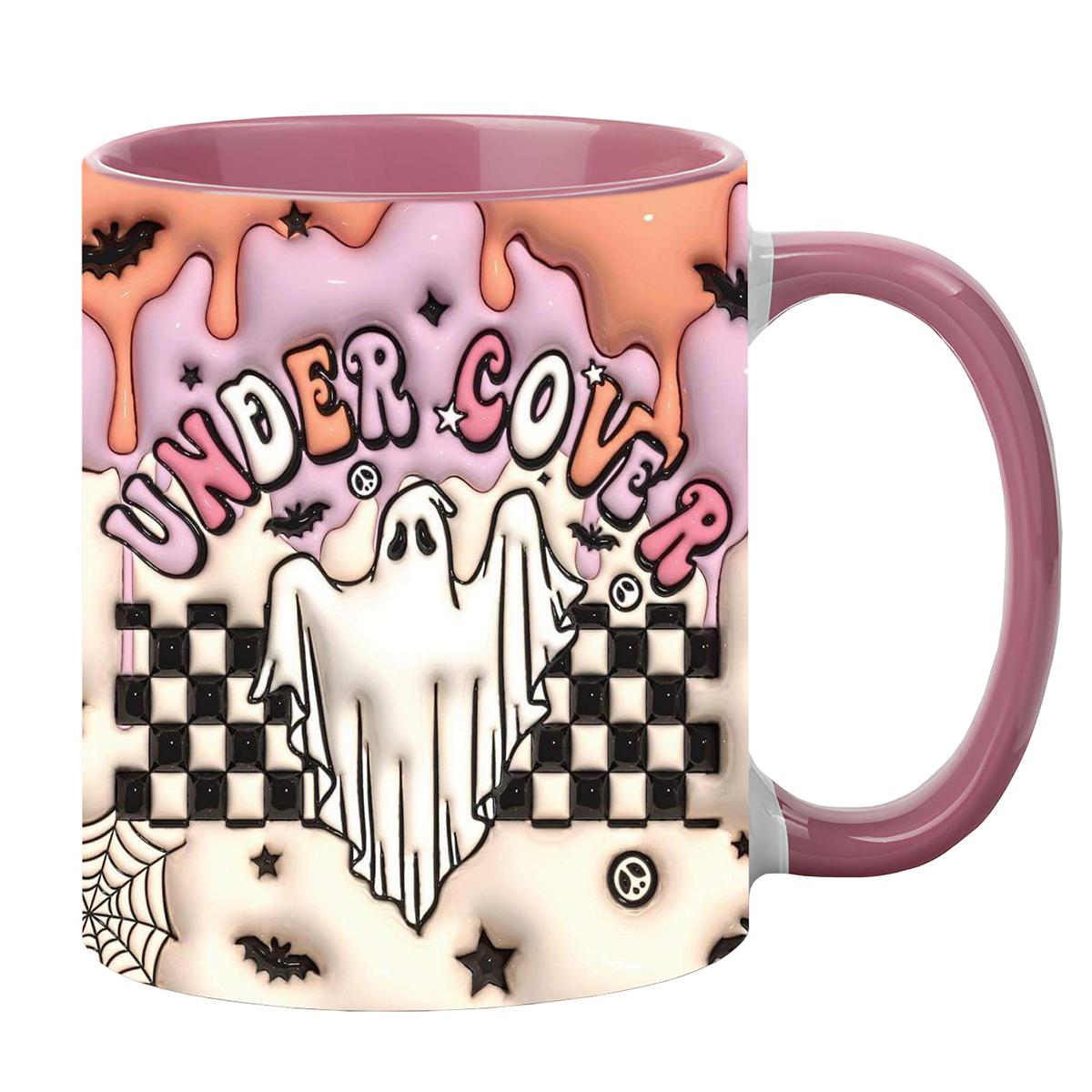 

Кофейная кружка Leeseph Halloween, керамическая кофейная кружка Trick Or Treat Halloween, кофейная чашка Pumpkin Ghost для подарков любителям кофе 350ml