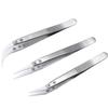 Ceramic Tweezers High Temperature Straight Tip Tweezers Wear Resistant
