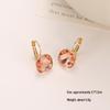 Elegant Square Crystal Stud Earrings with Zircon Ear Cuffs: A Simple Yet Luxurious Style