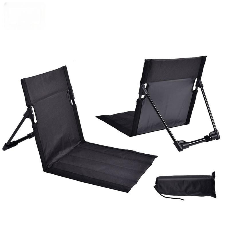 Sedia da campeggio pieghevole per esterni, da giardino, parco, sedia singola, con schienale, cuscino, da picnic, da campeggio, sedia pieghevole, sedie da spiaggia