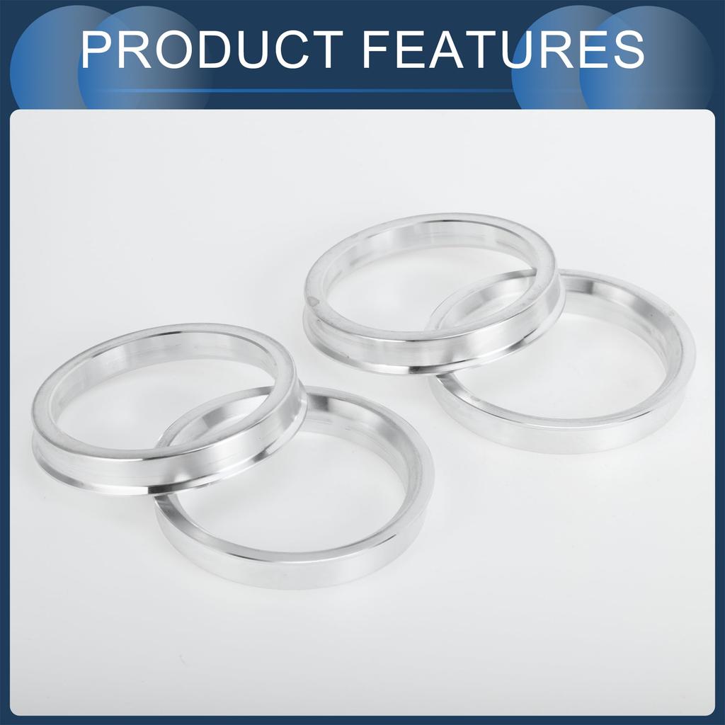 INFINAUTO Hub Centric Rings 56.1mm Inner To 66.6mm OD Car Wheel Hub Rings Aluminum Alloy 4pcs