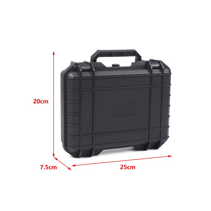 

1 шт. водонепроницаемый жесткий чехол для переноски сумка для инструментов с предварительно нарезанной губкой ящик для хранения фурнитура ящик для инструментов защитный органайзер