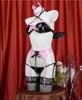 [Lawendowy] Uroczy strój bikini, Mały diabełek, Seksowna bielizna, Cosplay, Crossdressing, Skóra PU