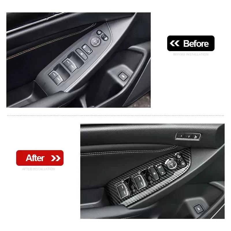 For Honda Accord X 10th 2018     Hybrid ABS Car Door Window Switch Lift Buttons Decorate Covers Accessories