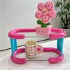 Desktop Colorful Storage Rack Organizer Kawaii Multi-layer Cup Mug Rack Storage Shelf Table Decor Cosmetic Bathroom Organizing