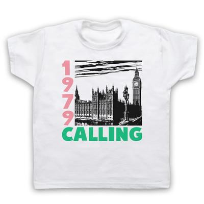 1979 Chiamata Scena Punk UK Londra Clash Anni '70 Musica Bambini Maglietta per Bambino