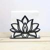 Strong Iron Tabletops Tissue Holder with Not Slip Base Modern Metal Napkin Stand for Restaurant Hotel & Homes Kitchen Use
