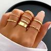 Set di 12 Anelli a Forma di Cuore Colore Oro per Donna Moda Zirconia Cubica Stella Geometrici Anelli da Dito Femminili Semplici alla Moda Gioielli Regali